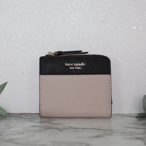 🎀NWT Kate Spade Small Bifold L-Zip Wallet
